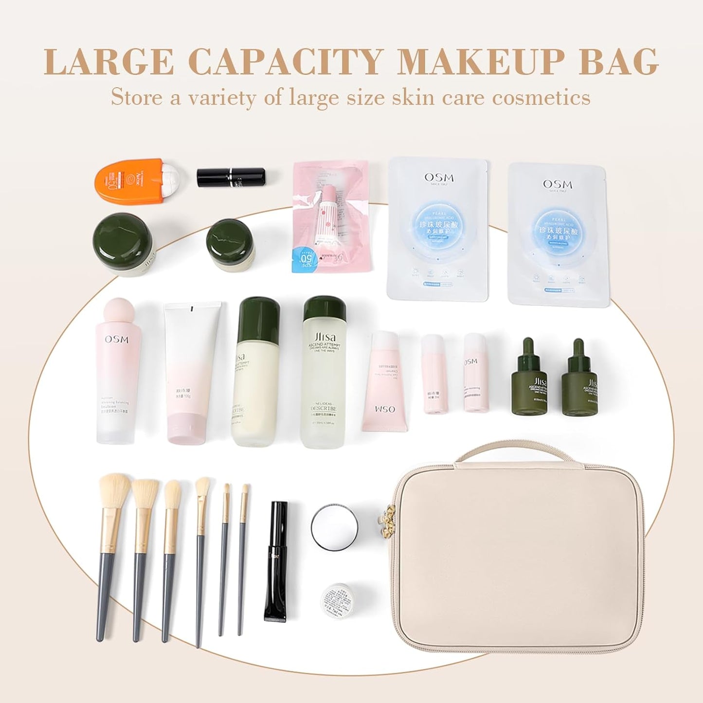 Small Travel Makeup Bag