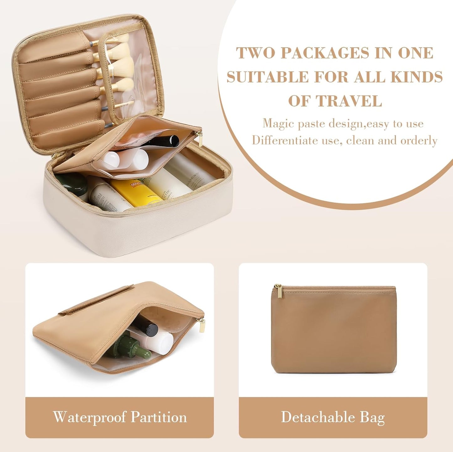 Small Travel Makeup Bag