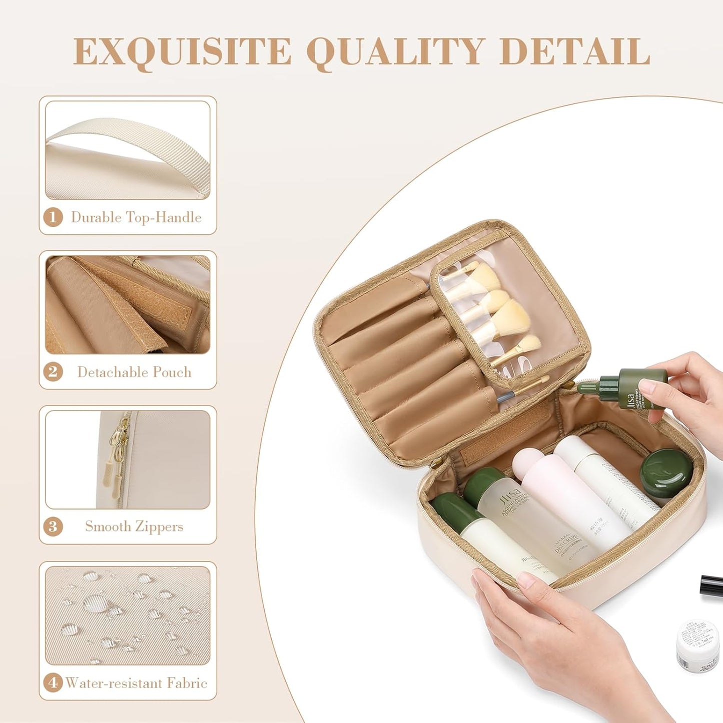 Small Travel Makeup Bag