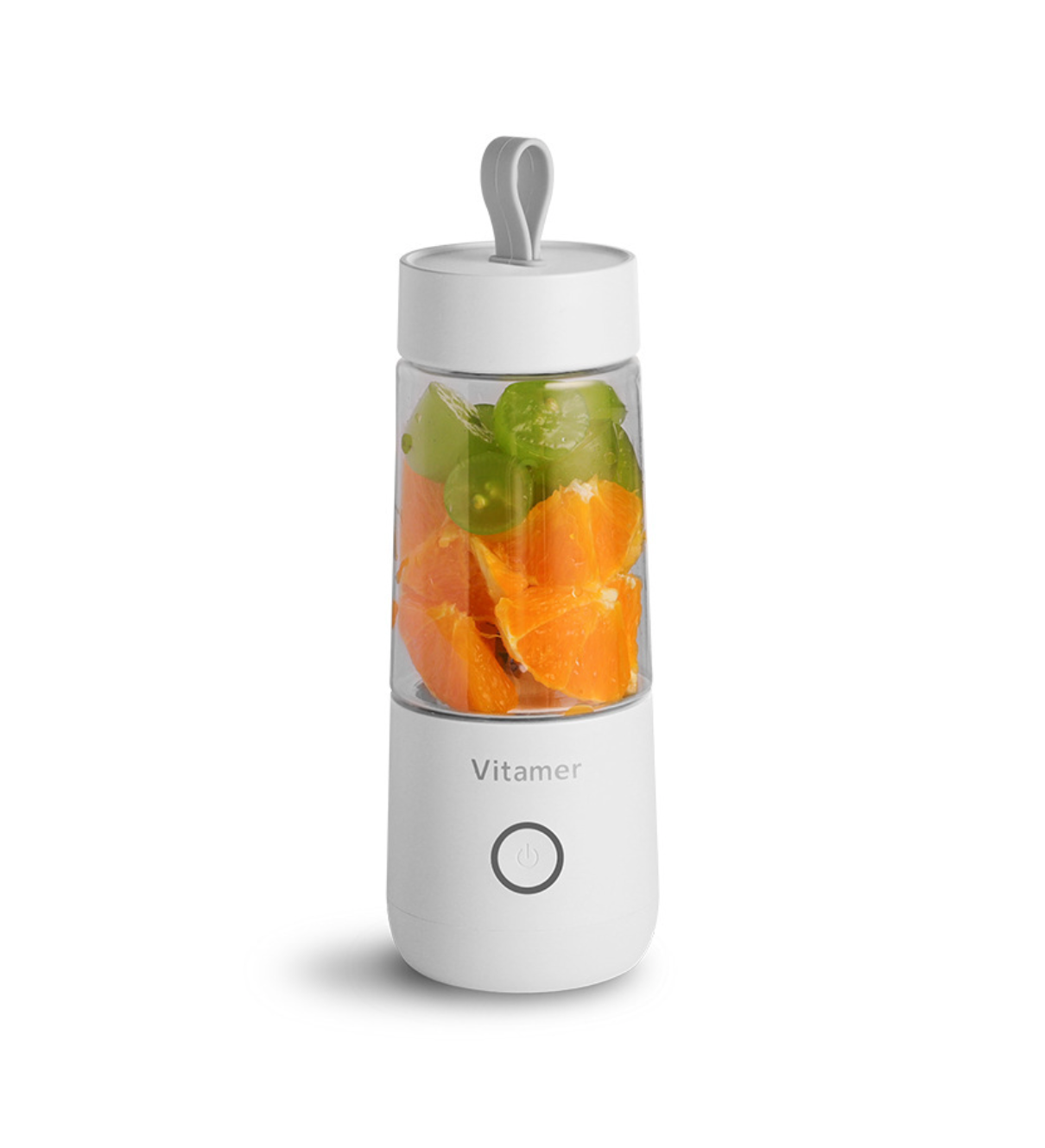 Compact USB Rechargeable Portable Blender - Perfect for Smoothies, Juices, and Shakes on the Go (White)