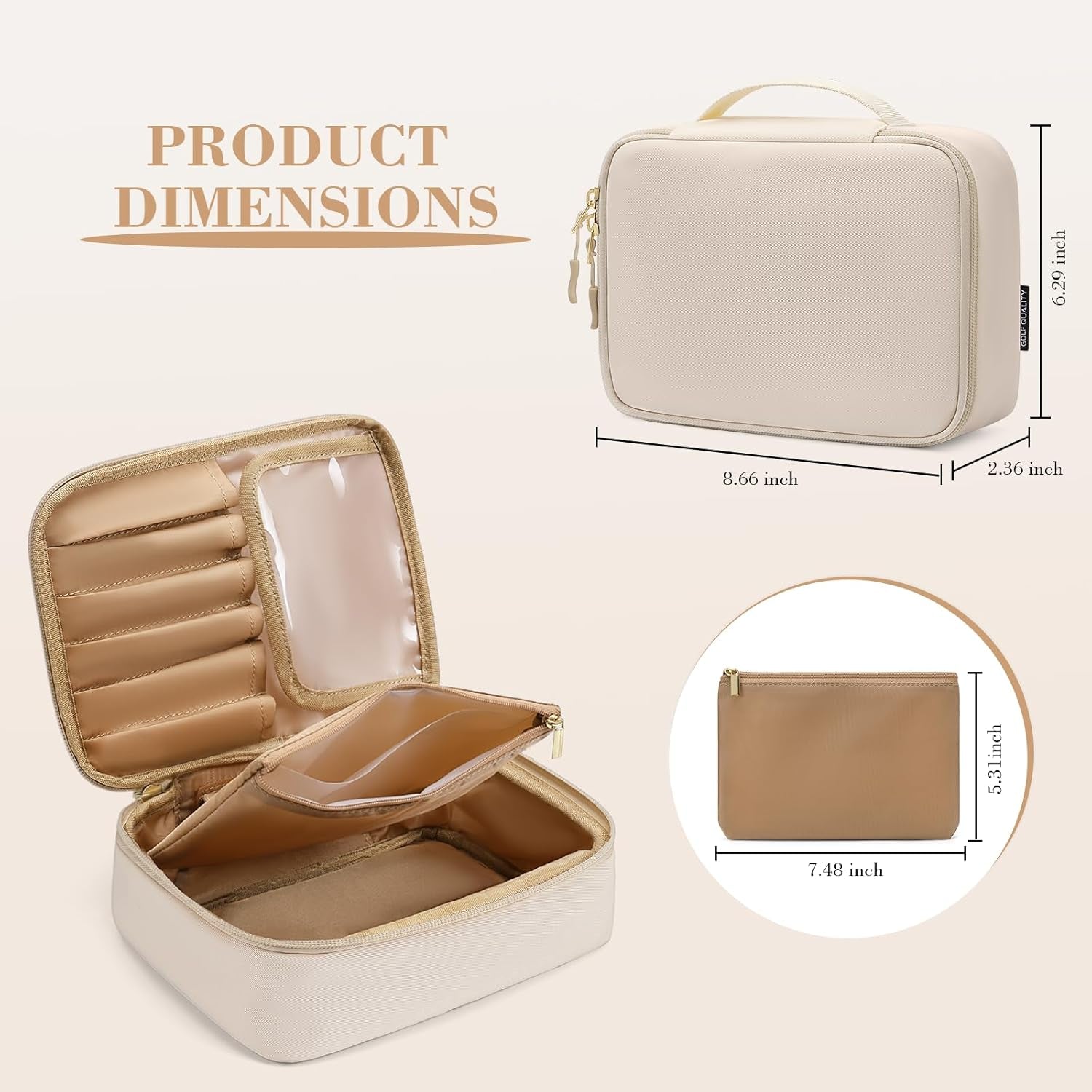 Small Travel Makeup Bag